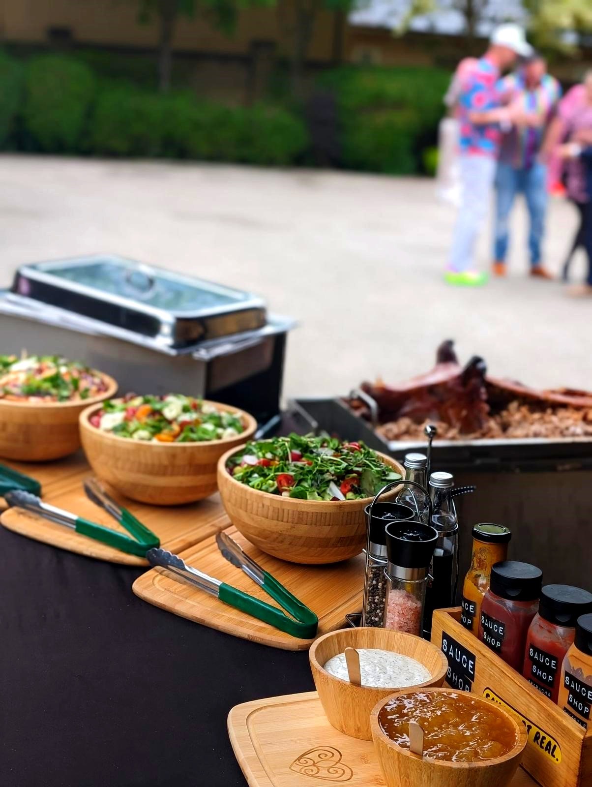 Hog Roast Dartmouth Catered for a Special Lady’s 80th Birthday Party in June!